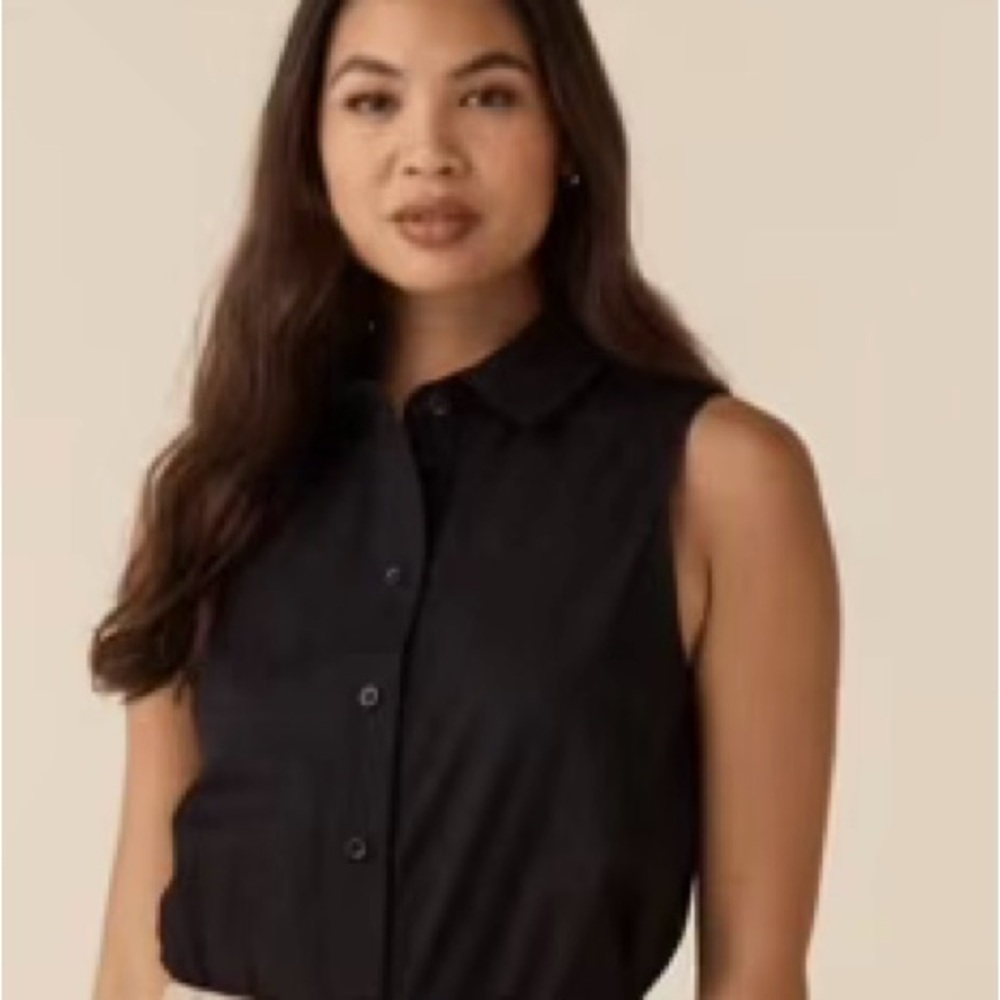 Vetta Collared Button Down The Two Piece Poplin S… - image 3